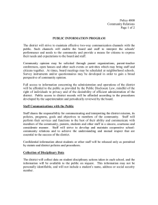 Policy 4000 Community Relations  Page 1 of 2