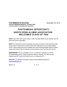 PHOTO/MEDIA OPPORTUNITY NORTH PENN ALUMNI ASSOCIATION WELCOMES CLASS OF 1964