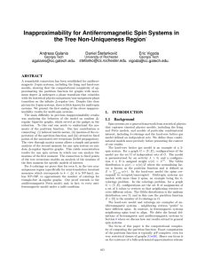 Inapproximability for Antiferromagnetic Spin Systems in the Tree Non-Uniqueness Region