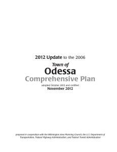 Odessa Comprehensive Plan 2012 Update Town of