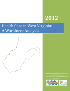 2012 Health Care in West Virginia: A Workforce Analysis