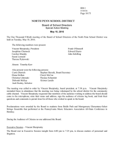 NORTH PENN SCHOOL DISTRICT Board of School Directors