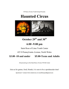 Haunted Circus  October 29 and 30