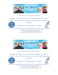 Join us for a frozen Party!