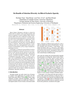 On Benefits of Selection Diversity via Bilevel Exclusive Sparsity