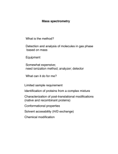 Mass spectrometry What is the method? based on mass