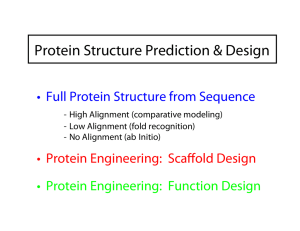 Protein Structure Prediction &amp; Design • Full Protein Structure from Sequence
