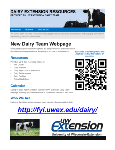 DAIRY EXTENSION RESOURCES