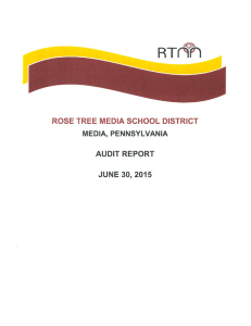 RT 0l&#34;1 ROSE TREE MEDIA SCHOOL DISTRICT AUDIT REPORT