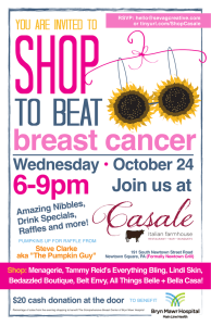 SHOP TO BEAT breast cancer 6-9pm