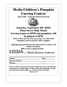 Media Children’s Pumpkin Carving Contest