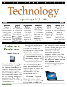 Technology A preview for 2013 - 2014 R O