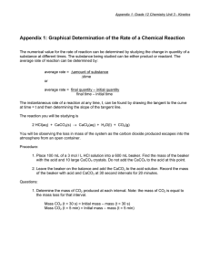 Appendix 1: Graphical Determination of the Rate of a Chemical...