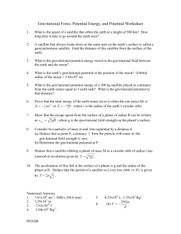 Worksheets Gravitational Force Worksheet gravitational force potential energy worksheet and worksheet