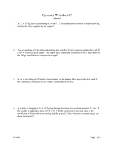Dynamics Worksheet #2
