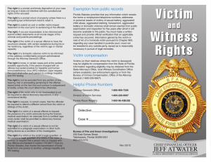Victim Exemption from public records