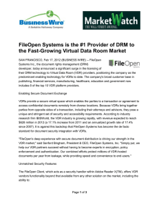 FileOpen Systems is the #1 Provider of DRM to
