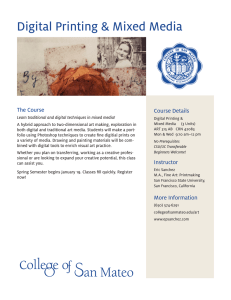 Digital Printing &amp; Mixed Media The Course Course Details