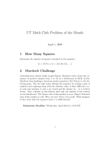 UT Math Club Problem of the Month 1 How Many Squares 2