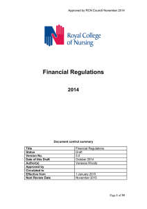 Financial Regulations  2014