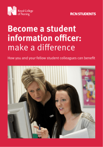 Become a student information officer: make a difference