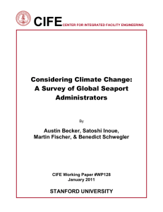 CIFE  Considering Climate Change: A Survey of Global Seaport