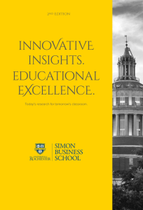 innoVativE insights. educational eXcellencE.