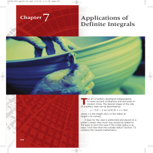 7 T Applications of Definite Integrals