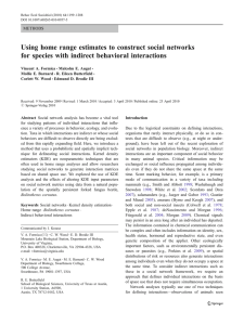 Using home range estimates to construct social networks