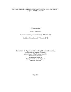 A Dissertation by Hala Y. Alsabatin