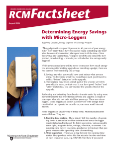 Factsheet RCM Determining Energy Savings with Micro-Loggers