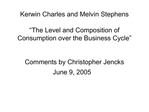 Kerwin Charles and Melvin Stephens “The Level and Composition of