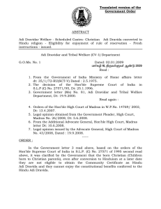 Translated version of the Government Order ABSTRACT