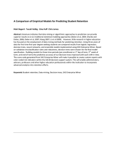 A Comparison of Empirical Models for Predicting Student Retention