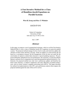 A Fast Iterative Method for a Class of Hamilton-Jacobi Equations on Abstract