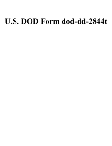 U.S. DOD Form dod-dd-2844t