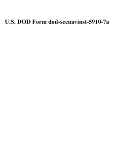 U.S. DOD Form dod-secnavinst-5910-7a