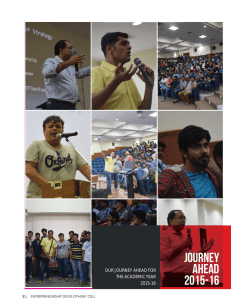 JOURNEY AHEAD 2015-16 OUR JOURNEY AHEAD FOR