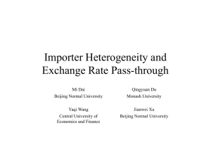 Importer Heterogeneity and Exchange Rate Pass-through