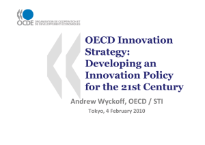 OECD Innovation Strategy: Developing an Innovation Policy