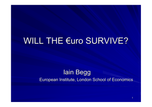 WILL THE € uro SURVIVE?
