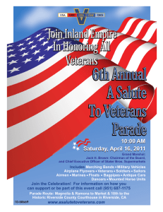 6th Annual A Salute To Veterans Parade