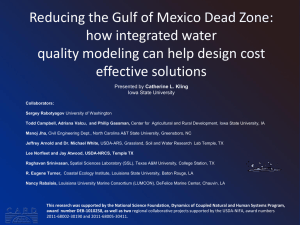 Reducing the Gulf of Mexico Dead Zone: how integrated water effective solutions