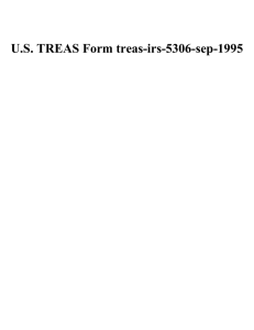 U.S. TREAS Form treas-irs-5306-sep-1995