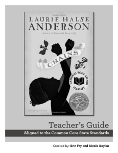 Teacher’s Guide Aligned to the Common Core State Standards
