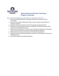 Natural Resources/Forest Technician- Program Outcomes