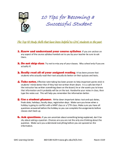 10 Tips for Becoming a Successful Student  1.