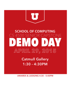 DEMO DAY CS 4500 SENIOR CAPSTONE SCHOOL OF COMPUTING Catmull Gallery