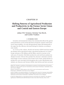 Shifting Patterns of Agricultural Production