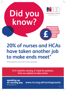 £ Did you know? 20% of nurses and HCAs